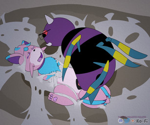animal_genitalia arthropod_webbing bdsm blue_gem blush bound canine_genitalia chest_tuft collar eyewear female feral fur gem genitals glasses hair open_mouth pawpads paws penetration pink_body pink_fur purple_body purple_eyes purple_fur purple_hair tongue tuft vaginal vaginal_penetration web_bondage velvet706 fakemon nintendo pokemon arachnid ariados arthropod generation_2_pokemon lewxen pokemon_(species) spider 6:5 absurd_res hi_res
