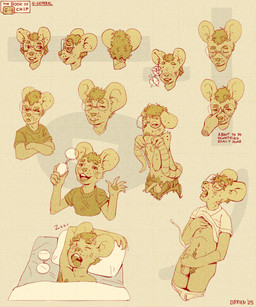 angry anthro armpit_hair balls bodily_fluids body_hair broken_glasses buckteeth claws confident cum ejaculation erection eyewear foreskin genital_fluids genitals glasses happy humanoid_genitalia humanoid_penis male masturbation nerd nude open_mouth penile penile_masturbation penis pubes shy skinny sleeping small_penis solo tail teeth text wearing_glasses obrien_(artist) chip_(obrien) mammal mouse murid murine rodent 5:6 artist_name english_text hi_res multiple_images sketch_page