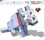 ambiguous_gender art_program_in_frame black_nose collar color_swatch feral fur heart_symbol looking_aside quadruped sitting solo tail text white_body white_fur raviolicraft microsoft microsoft_paint_(copyright) minecraft mojang xbox_game_studios canid canine canis mammal pale_wolf_(minecraft) wolf wolf_(minecraft) 2024 aliasing digital_media_(artwork) english_text microsoft_paint_(artwork)