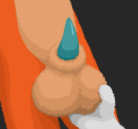 animal_genitalia anthro ball_fondling ball_squeeze balls big_balls countershading duo fingers fluffy_balls fondling genitals grey_background male orange_body penis sheath simple_background spherical_balls tan_body tan_countershading ved_s ved_s_(fox) canid canine fox mammal digital_media_(artwork) shaded