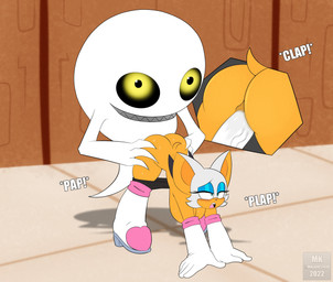 anthro doggystyle duo female from_behind_position penetration penile sex vaginal vaginal_penetration mklancer00 sega sonic_the_hedgehog_(series) rouge_the_bat bat boo_(sonic) boom_boo_(sonic) ghost mammal spirit absurd_res hi_res