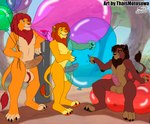 anthro aroused balloon balloon_fetish balloon_popping balloon_support balls genitals group helium_inflation helium_tank inflatable inflatable_ride inflatable_support inflatable_toy inflating inflation inflation_fetish male male/male penis trio conditional_dnp thaismotosuwa disney the_lion_king kovu_(the_lion_king) mufasa simba_(the_lion_king) felid feline lion mammal pantherine 2020 absurd_res hi_res