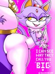 against_surface against_wall anthro big_butt butt duo female grinding imminent_sex male male/female text thick_thighs wide_hips blazedscarf sega sonic_the_hedgehog_(series) big_the_cat blaze_the_cat domestic_cat felid feline felis mammal 3:4 hi_res