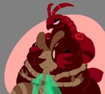 anthro arthropod_abdomen bodily_fluids breast_squish breasts duo female male male/female smothering squish sweat twunk wings deltacharlie nintendo pokemon anthony_(zuzu) ant arthropod generation_5_pokemon hymenopteran insect pokemon_(species) scolipede hi_res