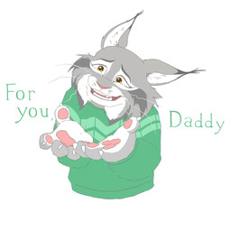 anthro biped clothed clothed_anthro clothed_male clothing green_clothing male male_anthro paws pose solo three-quarter_view yellow_eyes nonika1069179 disney zootopia pawbert_lynxley canada_lynx felid feline lynx mammal 1:1 half-length_portrait hi_res portrait