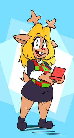 Rating: s
ID: 5690031
Date: 2025-07-06 13:00:55 -0400
Status: active
Score: 22
2022 abstract_background absurd_res anthro antlers blonde_hair bottomwear buckteeth checkered checkered_clothing checkered_topwear checkered_vest clothed clothed_anthro clothed_female clothing cloudidoodles deer deltarune digital_drawing_(artwork) digital_media_(artwork) eyebrow_through_hair eyebrows female fingers footwear full-length_portrait fur gaming hair handheld_console hi_res horn mammal new_world_deer noelle_holiday open_mouth open_smile pattern_clothing pattern_topwear pattern_vest playing_video_game portrait red_nose reindeer shoes skirt smile solo tail tan_antlers tan_body tan_ears tan_fur tan_tail teeth topwear translucent translucent_hair undertale_(series) vest post #5690031