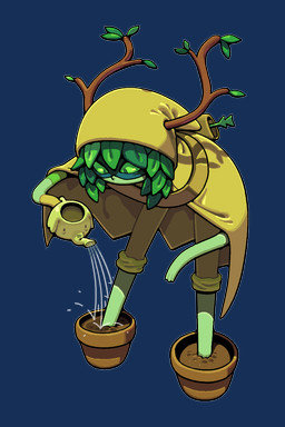 ambiguous_gender antlers cape clothed clothing female fingers green_body green_eyes green_skin horn leaf leaf_hair not_furry plant plant_hair plant_pot potted_plant pseudo_hair solo toony watering watering_can discount-supervillain adventure_time cartoon_network huntress_wizard tree_trunks elemental_creature elemental_humanoid flora_fauna humanoid plant_humanoid 2:3 alpha_channel digital_media_(artwork) hi_res