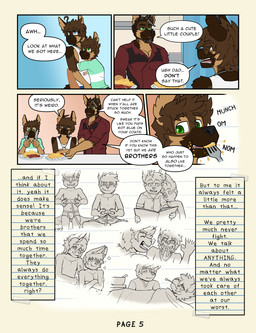 adolescent anthro bathing biped blue_eyes book breakfast briefs clothed clothed_anthro clothed_male clothing controller crossed_arms dialogue dipstick_snout eyewear flashback fully_clothed fully_clothed_anthro fully_clothed_male game_controller glasses green_eyes group hug hugging_another ill male male_anthro mature_anthro mature_male messy_eater muscular muscular_anthro muscular_male narration page_number partially_clothed reading reading_book shirt speech_bubble tank_top text topless topless_anthro topless_male topwear trio underwear young young_anthro young_male frostedchase chase_(frostedchase) max_(frostedchase) richard_(frostedchase) canid canine canis domestic_dog german_shepherd herding_dog mammal pastoral_dog comic english_text hi_res brother_(lore) brothers_(lore) father_(lore) father_and_child_(lore) father_and_son_(lore) parent_(lore) parent_and_child_(lore) parent_and_son_(lore) sibling_(lore) son_(lore)