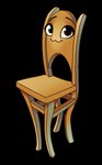 :3 black_eyebrows brown_body brown_eyes chair eyebrows eyelashes female furniture not_furry quadruped simple_background smile solo standing transparent_background wood wood_chair wood_furniture leda456 chair_(leda456) animate_inanimate living_furniture 2016 alpha_channel colored digital_drawing_(artwork) digital_media_(artwork) shaded