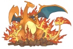 ambiguous_gender feral fire flaming_tail membrane_(anatomy) membranous_wings orange_body orange_skin simple_background solo tail white_background wings pearlasaurus mythology nintendo pokemon charizard dragon generation_1_pokemon mythological_creature mythological_scalie pokemon_(species) scalie