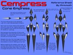 backstory female floating_limbs lore machine pose simple_background solo text pinkmoth cone_empress_(pinkmoth) alien humanoid robot 2021 3d_(artwork) 4:3 blender_(artwork) digital_media_(artwork) english_text hi_res model_sheet