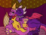 4:3 activision crossgender cynder dragon duo exposed female feral genitals hi_res looking_at_viewer maximilianofox mtf_crossgender mythological_creature mythological_scalie mythology pawpads paws pussy scales scalie spyro spyro_the_dragon tongue tongue_out