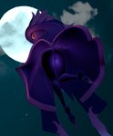 anthro anus butt clothed clothing dress female flashing flashing_butt flashing_pussy floating full_moon genitals looking_at_viewer looking_back moon night no_underwear not_furry purple_body pussy red_eyes solo upskirt lorded nintendo pokemon generation_4_pokemon ghost humanoid mismagius pokemon_(species) spirit 3d_(artwork) absurd_res digital_media_(artwork) hi_res