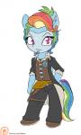 anthro anthrofied chibi clothing cosplay female hair multicolored_hair patreon_logo pink_eyes rainbow_hair simple_background solo text website_logo white_background alasou 2k_games borderlands friendship_is_magic hasbro my_little_pony patreon handsome_jack rainbow_dash_(mlp) equid equine horse mammal pony 2016 3:5 crossover hi_res url