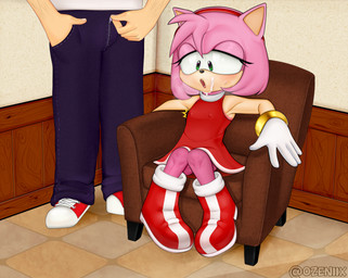5_fingers accessory after_sex anthro biped black_nose blush bodily_fluids boots bottomwear breath chair clothing cum cum_on_face dress duo eyelashes faceless_character faceless_human faceless_male female female_anthro fingers footwear furniture genital_fluids green_eyes hair half-closed_eyes headband male male_human narrowed_eyes nipple_outline nipples on_chair pants pink_body pink_hair shoes sitting sitting_on_chair sofa sweat tan_body tan_skin text zipper ozeniix sega sonic_the_hedgehog_(series) amy_rose eulipotyphlan hedgehog human mammal 2021 archived_source artist_name digital_drawing_(artwork) digital_media_(artwork) hi_res unavailable_at_source watermark