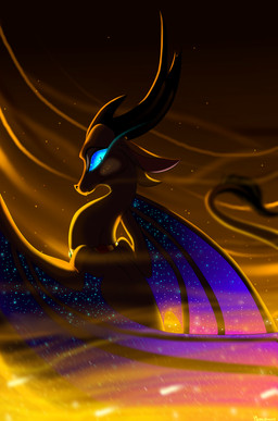 blue_eyes cosmic_wings curved_horn female feral horn smooth_horn solo tail plaguedogs123 european_mythology mythology dragon mythological_creature mythological_scalie scalie western_dragon wyvern absurd_res hi_res