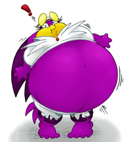 anthro beak belly big_belly big_breasts breasts female huge_belly hyper hyper_belly inflation navel obese overweight purple_body simple_background solo white_background krystalvix nightmarebros sega sonic_riders sonic_the_hedgehog_(series) wave_the_swallow avian bird hirundinid oscine passerine swallow_(bird) 2021