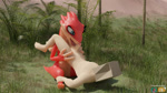 anthro blue_eyes duo female genitals human_on_anthro interspecies licking lying male male/female nude on_back oral outside penile penis penis_lick penis_on_tongue pink_body pink_scales red_body red_scales scales sex sitting tongue tongue_out doublestuffed ever_oasis nintendo miura drauk human mammal 16:9 3d_(artwork) 3d_animation animated blender_(artwork) digital_media_(artwork) no_sound short_playtime webm widescreen