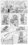 anthro celebration climbing clothed clothing dialogue enjinia_fumetsu eyewear eyewear_on_head female goggles goggles_on_head hair hiking jacket mountain narration rope shadow tail text topwear campury mammal murid murine rat rodent 5:8 absurd_res comic hi_res monochrome sketch spanish_text