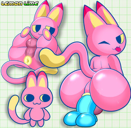 :3 anal anal_penetration anthro anus balls big_butt bodily_fluids butt dildo dildo_in_ass dildo_insertion dipstick_tail fur genitals male markings nude object_in_ass penetration pink_body pink_fur sex_toy sex_toy_in_ass sex_toy_insertion solo sweat sweaty_butt tail tail_markings tongue tongue_out yellow_anus yellow_eyes lemonlime tamagotchi domestic_cat felid feline felis mammal meowtchi tamagotchi_(species) 2025 absurd_res digital_drawing_(artwork) digital_media_(artwork) hi_res
