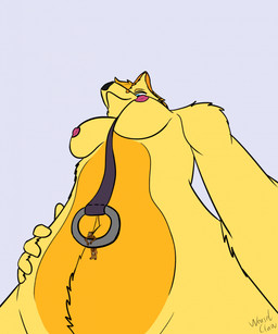 anthro belly breasts brown_body brown_fur duo exposed_breasts female female_anthro fur larger_anthro larger_female larger_leashed larger_nude leash leashed_female looking_down looking_down_at_partner looking_up_at_partner looming looming_over macro macro_anthro macro_female male male/female male_anthro medium_breasts micro micro_anthro micro_male nipples nude nude_anthro nude_female nude_male orange_belly orange_body orange_fur pink_nipples size_difference smaller_anthro smaller_male smaller_nude yellow_body yellow_breasts yellow_fur weaselclaw slaika_(weaselclaw) werther canid canine domestic_ferret fennec_fox fox mammal mustelid musteline true_fox true_musteline weasel hi_res female_(lore) male_(lore)