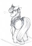 2014 <3 black_and_white butt clothing corset crown dress equine female feral friendship_is_magic horse lingerie longinius looking_at_viewer looking_back mammal monochrome my_little_pony octavia_(mlp) panties piercing plain_background pony solo sparkles tiara underwear white_background
Rating: Questionable
Score: 11
User: 2DUK
Date: March 16, 2014