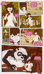 anthro bite blood bodily_fluids breast_bite breast_play breasts duo female forest imagination male plant predator/prey rock running scared solo tears tree wounded young young_anthro young_female gogogrey liam_(balmung) misa_(balmung) bear giant_panda hare lagomorph leporid mammal absurd_res comic hi_res