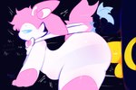 abdominal_bulge anal anal_penetration bodily_fluids bulge bulge_from_behind cum cum_inside duo genital_fluids genitals male male/male penetration penis ribbon_pull ribbons thick_thighs yellow_penis winteriris42 nintendo pokemon eeveelution generation_2_pokemon generation_6_pokemon pokemon_(species) sylveon umbreon thighs 3:2