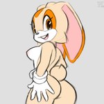 aged_up anthro breasts buckteeth butt butt_pose female grey_background hand_on_butt looking_at_viewer looking_back nipples nude pose side_boob simple_background smile solo teeth xylas sega sonic_the_hedgehog_(series) cream_the_rabbit lagomorph leporid mammal rabbit 1:1 2021 tagme watermark