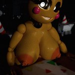 3d_(artwork) animated animatronic bouncing_breasts breast_piercing breasts digital_media_(artwork) female five_nights_at_freddy's five_nights_at_freddy's_2 glowing glowing_eyes jiggle_physics machine piercing robot scottgames solo thicchips toy_chica_(fnaf)