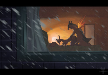 all_fours anthro anthro_on_anthro anthro_penetrated anthro_penetrating anthro_penetrating_anthro balls biped duo eyes_closed female female_penetrated fur genitals inside kneeling male male/female male_penetrating male_penetrating_female open_mouth penetration penile penile_penetration sex tail tenebscuro nintendo pokemon generation_2_pokemon generation_5_pokemon mienshao pokemon_(species) typhlosion 2025 digital_drawing_(artwork) digital_media_(artwork) hi_res