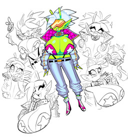 2_antennae ^_^ antennae_(anatomy) belt bendy_straw beverage big_breasts black_belt black_clothing black_thong black_underwear bottomwear breasts clothed clothed_female clothed_humanoid clothing collar drinking drinking_straw eyelashes eyes_closed eyewear eyewear_on_head female female_humanoid fingerless_gloves footwear gesture glistening glistening_breasts gloves green_antennae green_body green_breasts green_ears green_skin grey_bottomwear grey_clothing grey_collar grey_jacket grey_pants grey_topwear hair hand_gesture handwear holding_beverage holding_object huge_breasts humanoid_pointy_ears jacket looking_up navel not_furry open_clothing open_jacket open_mouth open_smile open_topwear orange_eyewear orange_sunglasses pants pointy_ears puffer_jacket purple_clothing purple_footwear purple_shoes shoes simple_background smile solo sparkles standing sunglasses sunglasses_on_head teeth thick_thighs thong thong_straps tongue topwear underwear v_sign wearing_sunglasses white_background white_hair wide_hipped_female wide_hipped_humanoid wide_hips theguywhodrawsalot valerie_(theguywhodrawsalot) alien alien_humanoid humanoid 2024 digital_media_(artwork) hi_res
