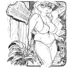 anthro big_breasts bikini biped bottle breasts cheek_tuft cleavage clothed clothing container eyewear facial_tuft female glasses holding_bottle holding_container holding_object midriff navel open_mouth outside plant slightly_chubby solo standing swimwear text tuft two-piece_swimsuit lachland-nightingale domestic_cat felid feline felis mammal english_text hi_res pen_(artwork) traditional_media_(artwork)