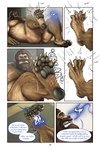 animal_genitalia anthro arm_hair awarebear balls bandage bear beard belly belly_hair blockage_(layout) bodily_fluids body_hair butt canid canine carpet chest_hair claws comic curtis_(awarebear) dialogue duo english_text erection eyes_closed facial_hair feet five_frame_image foot_focus foot_transformation forearm_hair forearms fur fur_growth fur_pattern furniture genitals growth hairy hairy_feet hairy_hands hairy_legs hi_res human_to_anthro humanoid_pointy_ears looking_at_another looking_at_foot lying lying_on_ground magical_creature male mammal muscle_growth muscular muscular_anthro muscular_male mythological_canine mythological_creature mythology nipples nude on_back onomatopoeia pawpads paws phasing screaming shaking sharp_teeth shoulder_hair slightly_chubby snout sound_effects species_transformation speech_bubble sweat tail talking_to_another teeth text transformation transformation_sequence trembling vertical_blockage were werecanid werecanine wereursid werewolf