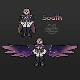 anthro beak book brown_body brown_feathers brown_hair classy clothed clothing digitigrade fantasy feathers glowing glowing_eyes glowing_wings hair magic magic_user male purple_eyes scraf shirt simple_background solo spell spellbook spellcasting spread_wings text topwear white_clothing white_shirt white_topwear wings luhrak avian bird owl owlin 1:1 absurd_res hi_res