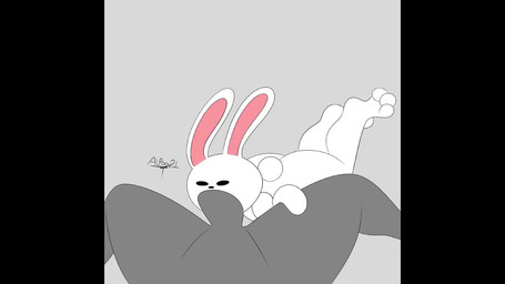 anthro big_penis big_toes duo feet fellatio first_person_view genitals hand_on_leg legs_up long_ears male male/male male_pov oral penile penis sex toes white_body white_feet white_head white_legs white_toes alpog21_(artist) sam_and_max max_(sam_and_max) humanoid lagomorph leporid mammal rabbit 16:9 2d_animation animated frame_by_frame no_sound short_playtime video widescreen
