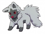 ambiguous_gender feral fur gloves_(marking) grey_body grey_fur leg_markings markings quadruped red_eyes simple_background socks_(marking) solo tail white_background valderic_blackstag nintendo pokemon generation_3_pokemon mammal pokemon_(species) poochyena 2012