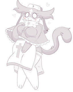 anthro big_breasts biped breasts female female_anthro fur heart_symbol hearts_around_head multicolored_body multicolored_fur nun nun_outfit pose solo two_tone_body two_tone_fur crucifiedbunny mewgenics marshmallow_(mewgenics) domestic_cat felid feline felis mammal colored digital_drawing_(artwork) digital_media_(artwork) full-length_portrait portrait shaded