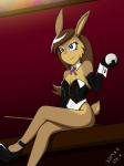 anthro armwear billiard_table billiards breasts clothing corset elbow_gloves female footwear furniture gloves hair handwear high_heels lingerie shoes table topwear drake-rex gabbslines beliza_(gabbslines) european_hare hare lagomorph leporid mammal 3:4 hi_res