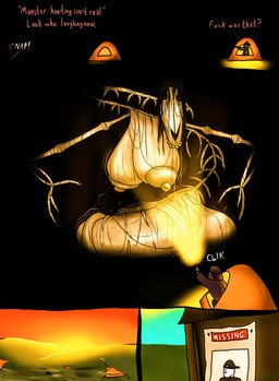 aftermath anthro balls big_balls big_breasts big_penis breasts camp camping camping_tent duo flashlight genitals gynomorph hair huge_balls huge_breasts huge_penis hyper hyper_balls hyper_breasts hyper_genitalia hyper_penis imminent_sex intersex intersex/male kidnapping macro male messy_hair micro missing_poster onomatopoeia penis profanity size_difference sound_effects sunrise text vein veiny_breasts veiny_penis m4n anon long_horse_(trevor_henderson) equid equine horse human humanoid mammal monster undead absurd_res comic hi_res