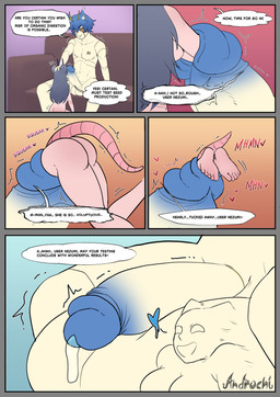 balls blue_glans bodily_fluids cock_vore duo erection feet female genital_fluids genitals glans hair heart_symbol kneeling long_hair machine male nude penile penis pillow precum rat_ears sitting soles tail text toes vore androchi android animal_humanoid cat_humanoid felid felid_humanoid feline feline_humanoid humanoid mammal mammal_humanoid murid murine rat robot rodent absurd_res comic english_text hi_res