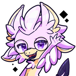 ambiguous_gender anthro blep chibi eyewear fangs feathers glasses male pink_body purple_eyes simple_background solo tail teeth tongue tongue_out wave white_background meiguu kerolink avali avian 1:1 digital_media_(artwork) half-length_portrait hi_res portrait