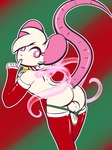 anthro back_tentacles backsack balls butt clothing genitals holidays legwear looking_back male merry_christmas penis raised_tail rear_view solo stockings tail tentacles vk102 christmas reggie_(whygena) mammal mouse murid murine rodent 3:4 digital_media_(artwork) hi_res