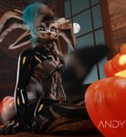 clothing fluffy food fruit fur hair holidays male plant pose pumpkin vrchat_model halloween 3d_(artwork) cinema_4d_(artwork) digital_media_(artwork) hi_res