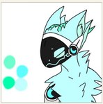 alcohol anthro beverage blue_body blue_fur fur machine male moon moonshine moonshine_the_protogen solo visor unknown_artist protogen robot_anthro