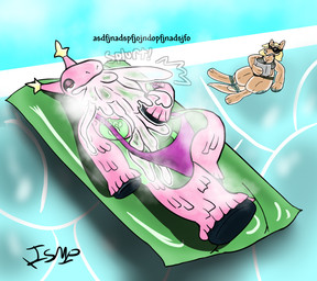 anthro autobukkake autofellatio autotitfuck bedroom_eyes big_penis bodily_fluids breast_play breasts colored_cum cum cum_inside cum_on_self duo ear_tuft excessive_cum excessive_genital_fluids excessive_musk female genital_fluids genitals gynomorph huge_penis hyper hyper_genitalia hyper_penis inflatable intersex masturbation musk musk_cloud narrowed_eyes oral oral_masturbation orgasm penile penile_masturbation penis pinata pink_cum pool pool_float seductive skimpy_bikini solo_focus stained_clothing sunbathing tuft unusual_bodily_fluids unusual_cum unusual_genital_fluids ishitmypants affy_(ishitmypants) animate_inanimate kangaroo living_inflatable living_pinata macropod mammal marsupial trans_(lore) trans_woman_(lore)