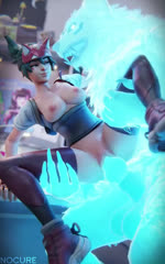 animal_genitalia animal_penis anthro anthro_penetrating anthro_penetrating_human areola balls big_balls blue_body blue_fur blue_hair bouncing_balls bouncing_breasts breasts canine_genitalia canine_penis detailed_background duo female female_on_anthro female_penetrated fur genitals glowing glowing_genitalia glowing_penis hair human_on_anthro human_penetrated inside interspecies knot knot_fucking knotting larger_male male male/female male_penetrating male_penetrating_female nipples penetration penis pussy sex sheath size_difference smaller_female smaller_human smug stand_and_carry_position standing standing_sex vaginal vaginal_knotting vaginal_penetration nocure21o blizzard_entertainment overwatch kiriko_(overwatch) kitsune_(overwatch) canid canine fox_spirit human mammal werecanid werecanine werecreature werefox 3d_(artwork) 3d_animation 5:8 animated digital_media_(artwork) no_sound short_playtime webm