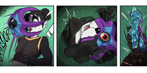 3_panel_comic bad_end bodily_fluids body_horror brainwashing clothed clothing corruption forced forced_arousal forced_masturbation genital_fluids male masturbation midriff mind_control mutation parasite possession solo tenting torn_clothing transformation darkhatboy dax_(blackjackaught) starro alien aquatic asterozoan bear echinoderm mammal starfish ursine absurd_res alpha_channel comic hi_res story story_in_description