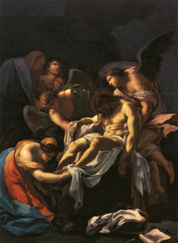 barefoot clothed clothing corpse death feathered_wings feathers feet female flying group hair human_focus male not_furry praying realistic religion robe wings francisco_goya bible christianity jesus_christ angel angel_humanoid human humanoid mammal winged_humanoid 1772 18th_century ancient_art formal_art traditional_media_(artwork)