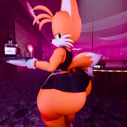 alcohol angry anthro athletic_wear beverage big_butt bottomwear butt clothing femboy gym_bottomwear gym_shorts huge_butt looking_back male money_in_thong money_in_underwear pole shorts solo strip_club stripper_pole thick_thighs thong tray underwear whiskey adri164 sega sonic_the_hedgehog_(series) miles_prower canid canine fox mammal red_fox true_fox 1:1 3d_(artwork) digital_media_(artwork) hi_res